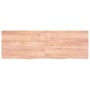 Estante pared madera roble tratada marrón claro 120x40x(2-4) cm