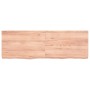 Estante pared madera roble tratada marrón claro 120x40x(2-6) cm