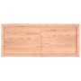 Estante pared madera roble tratada marrón claro 120x50x(2-4) cm