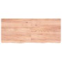Estante pared madera roble tratada marrón claro 120x50x(2-6) cm