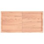 Estante pared madera roble tratada marrón claro 120x60x(2-6) cm