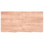 Estante pared madera roble tratada marrón claro 120x60x(2-6) cm