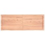 Estante pared madera roble tratada marrón claro 140x50x(2-6) cm