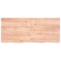 Estante pared madera roble tratada marrón claro 140x60x(2-4) cm
