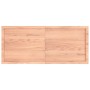Estante pared madera roble tratada marrón claro 140x60x(2-6) cm