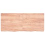 Estante pared madera roble tratada marrón claro 140x60x(2-6) cm