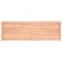 Estante pared madera roble tratada marrón claro 160x50x(2-4) cm