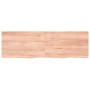 Estante pared madera roble tratada marrón claro 160x50x(2-4) cm