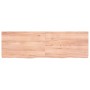 Estante pared madera roble tratada marrón claro 160x50x(2-6) cm
