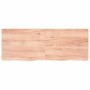 Estante pared madera roble tratada marrón claro 160x60x(2-6) cm
