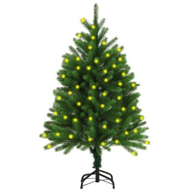 Árbol de Navidad artificial con LEDs verde 120 cm