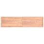 Estante pared madera roble tratada marrón claro 200x50x(2-4) cm