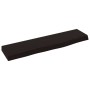 Estante de pared madera roble tratada marrón oscuro 40x10x2 cm