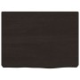Estante pared madera roble tratada marrón oscuro 40x30x(2-6) cm