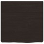 Estante pared madera roble tratada marrón oscuro 40x40x(2-6) cm