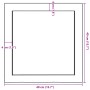 Estante pared madera roble tratada marrón oscuro 40x40x(2-6) cm