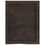 Estante pared madera roble tratada marrón oscuro 40x50x(2-4) cm