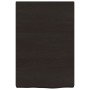 Estante pared madera roble tratada marrón oscuro 40x60x(2-6) cm