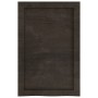 Estante pared madera roble tratada marrón oscuro 40x60x(2-6) cm