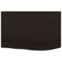 Estante pared madera roble tratada marrón oscuro 60x40x(2-4) cm