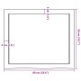 Estante pared madera roble tratada marrón oscuro 60x50x(2-6) cm