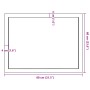 Estante pared madera roble tratada marrón oscuro 80x60x(2-6) cm