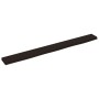 Estante de pared madera roble tratada marrón oscuro 100x10x2 cm