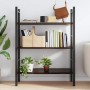 Estante de pared madera roble tratada marrón oscuro 100x40x2 cm