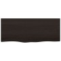 Estante pared madera roble tratada marrón oscuro 100x40x(2-6)cm