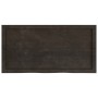 Estante pared madera roble tratada marrón oscuro 100x50x(2-6)cm