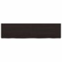 Estante pared madera roble tratada marrón oscuro 120x30x(2-6)cm