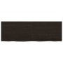 Estante pared madera roble tratada marrón oscuro 120x40x(2-6)cm
