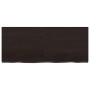 Estante pared madera roble tratada marrón oscuro 120x50x(2-6)cm