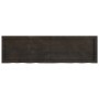 Estante pared madera roble tratada marrón oscuro 140x40x(2-4)cm