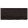 Estante pared madera roble tratada marrón oscuro 140x60x(2-6)cm