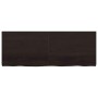 Estante pared madera roble tratada marrón oscuro 160x60x(2-6)cm