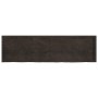 Estante pared madera roble tratada marrón oscuro 180x50x(2-4)cm