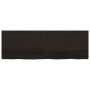 Estante pared madera roble tratada marrón oscuro 180x60x(2-4)cm