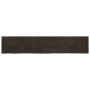 Estante pared madera roble tratada marrón oscuro 200x40x(2-4)cm