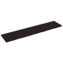 Estante pared madera roble tratada marrón oscuro 220x50x(2-4)cm