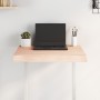 Tablero de mesa madera maciza borde natural 60x60x(2-6) cm