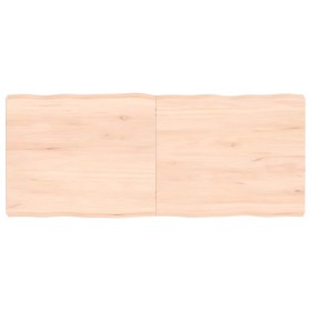 Tablero de mesa madera maciza borde natural 120x50x(2-6) cm