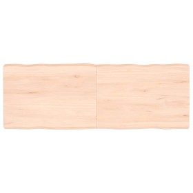 Tablero de mesa madera maciza borde natural 140x50x(2-6) cm
