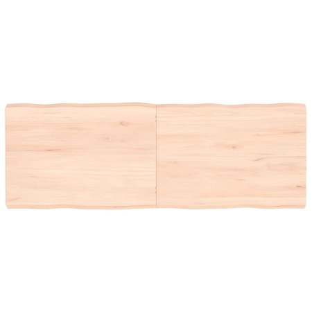 Tablero de mesa madera maciza borde natural 140x50x(2-6) cm
