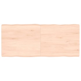 Tablero de mesa madera maciza borde natural 140x60x(2-6) cm