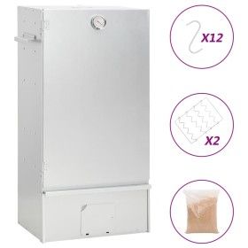 Hackschnitzel-Räucherofen aus verzinktem Stahl, 44,5 x 29 x 83 cm von vidaXL, Grillen - Ref: Foro24-364746, Preis: 137,34 €, ...