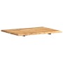 Superficie de mesa de madera maciza de acacia 80x(50-60)x2,5 cm