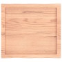 Tablero mesa madera tratada borde natural marrón 60x50x(2-4) cm