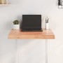 Tablero mesa madera tratada borde natural marrón 60x50x(2-6) cm