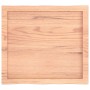 Tablero mesa madera tratada borde natural marrón 60x50x(2-6) cm